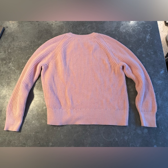 J. Crew Pink Cotton Fisherman Sweater Size S - Picture 6 of 10